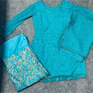 Beautiful Indian Three piece Party Wear Dress.